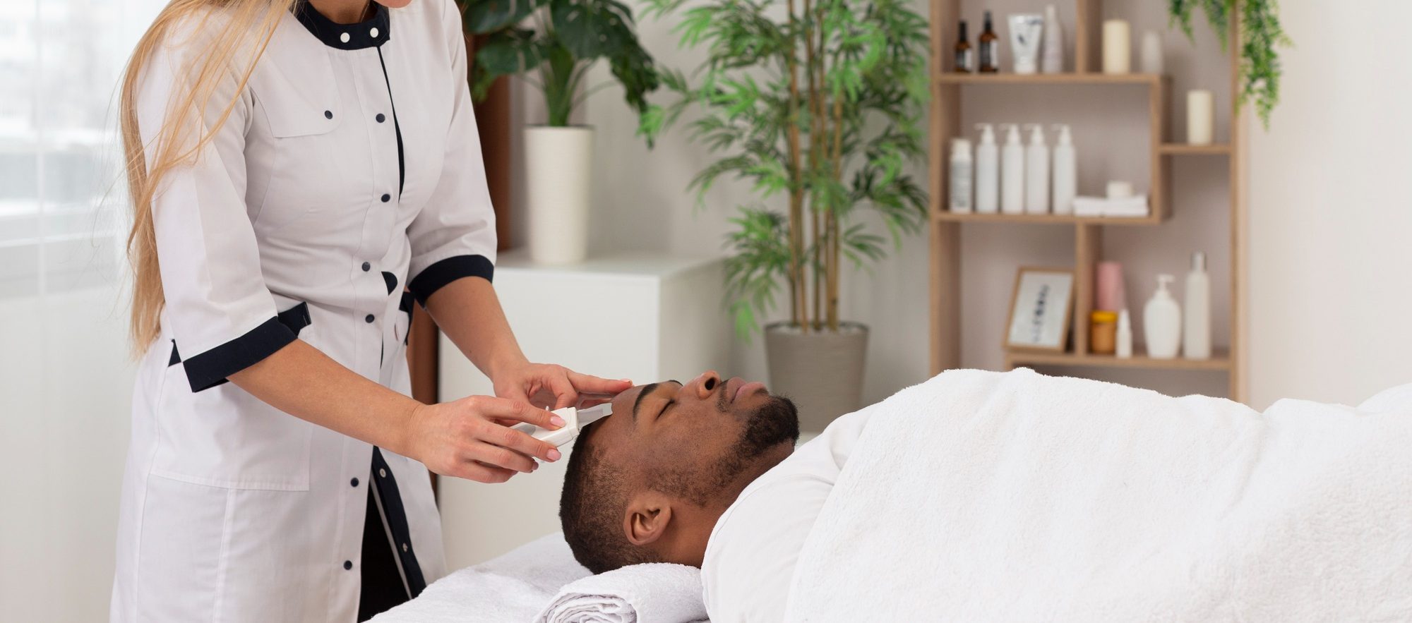 Skincare Clinic African Man