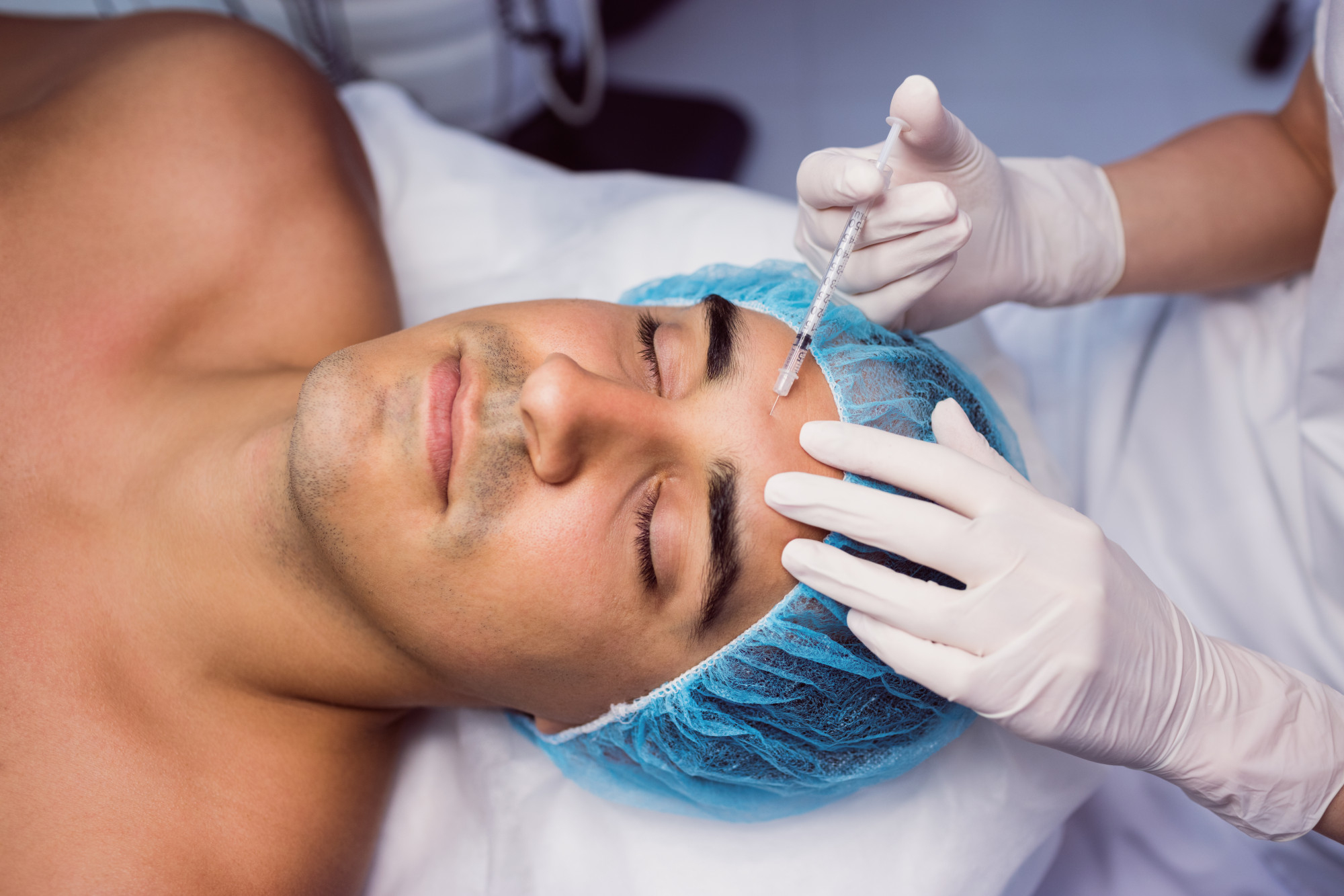 Man Receiving Hyaluronic Filler